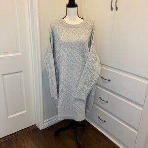 NWT Knit Light Gray Sweater Dress